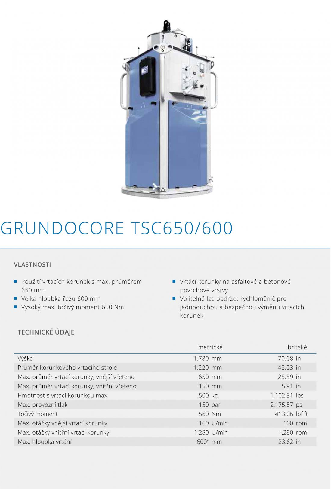 GRUNDOCORE TSC650/600